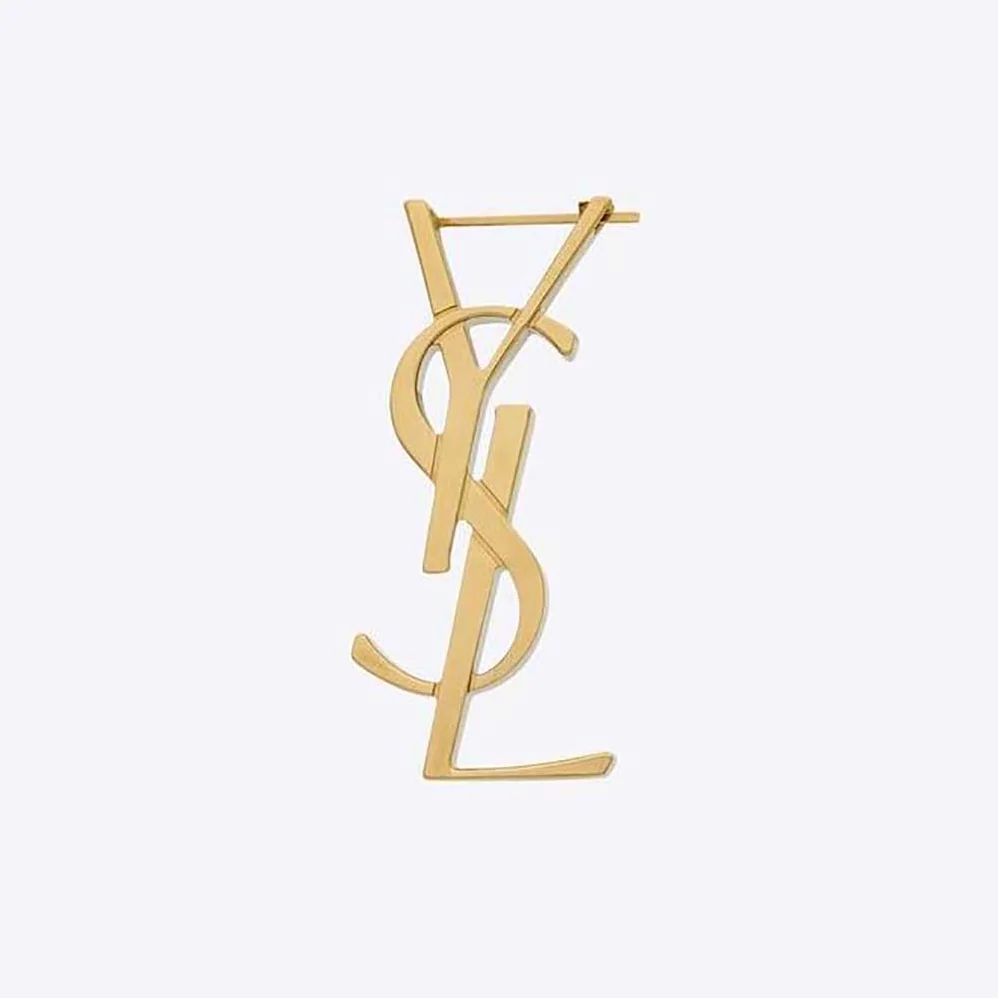 Saint Laurent YSL Cassandre Single Earring in Metal for Women Saint Laurent YSL Cassandre Single Earring in Metal for Women