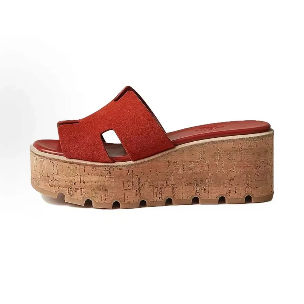 Hermes Eze 30 Sandal for Women in Red