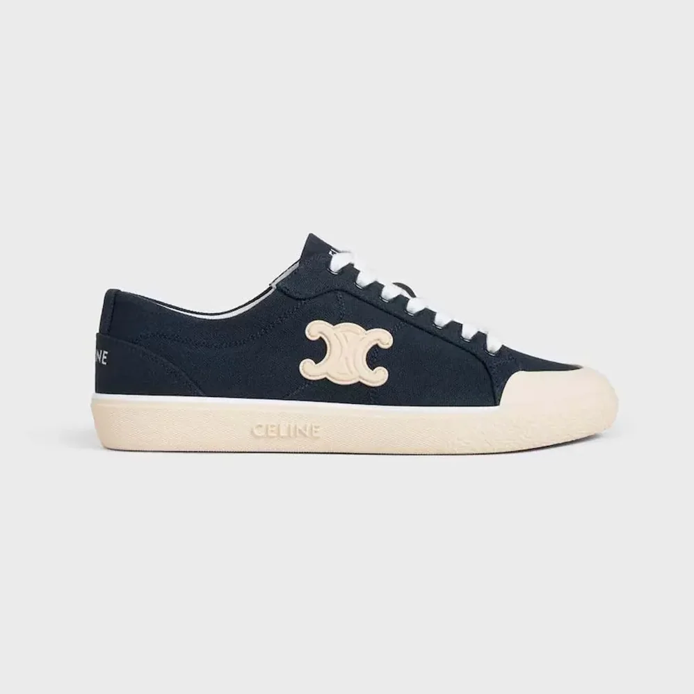 Celine Alan Sneaker With Triomphe in Canvas for Unisex Celine Alan Sneaker With Triomphe in Canvas for Unisex