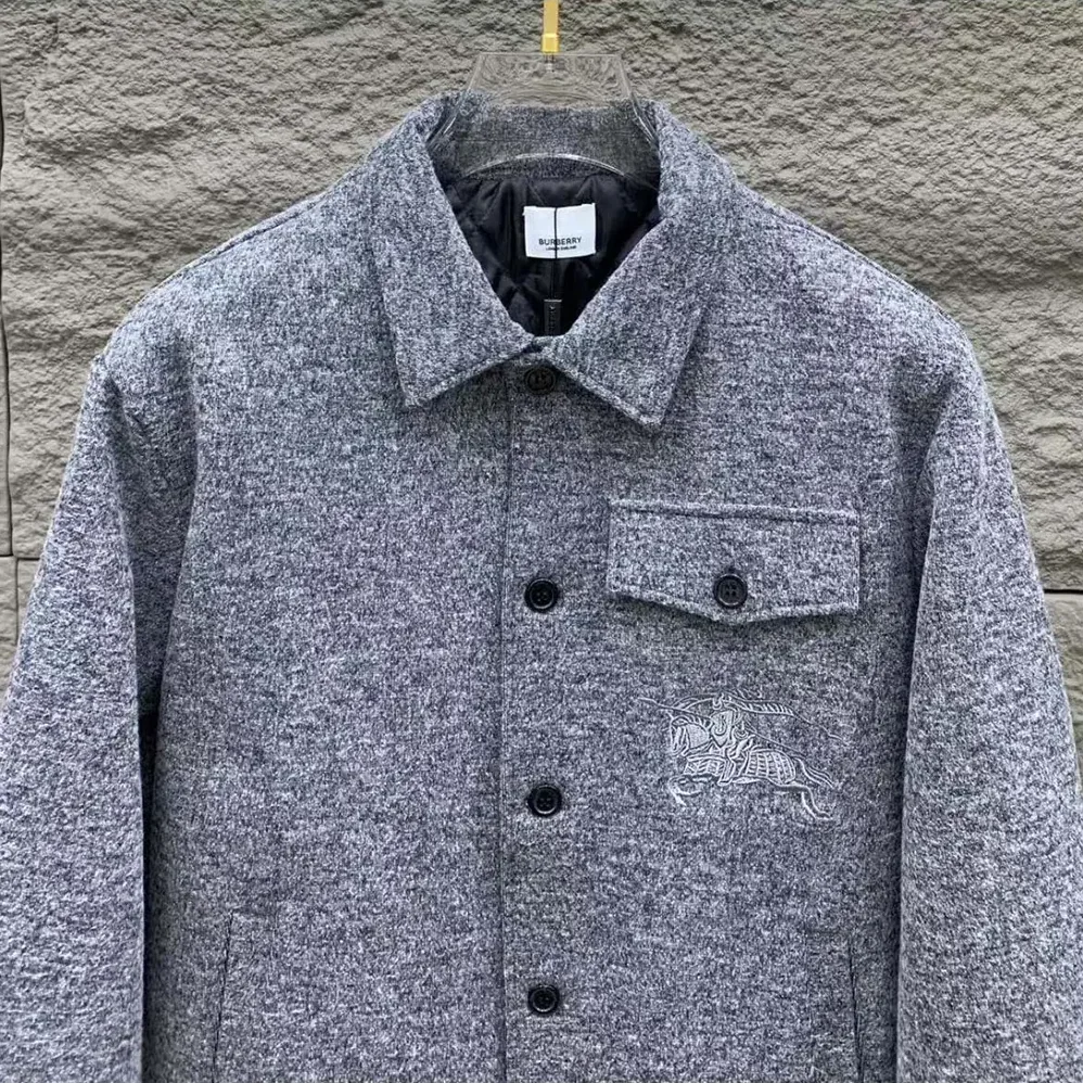 Burberry Overshirt Wool Blend with Coating for Men