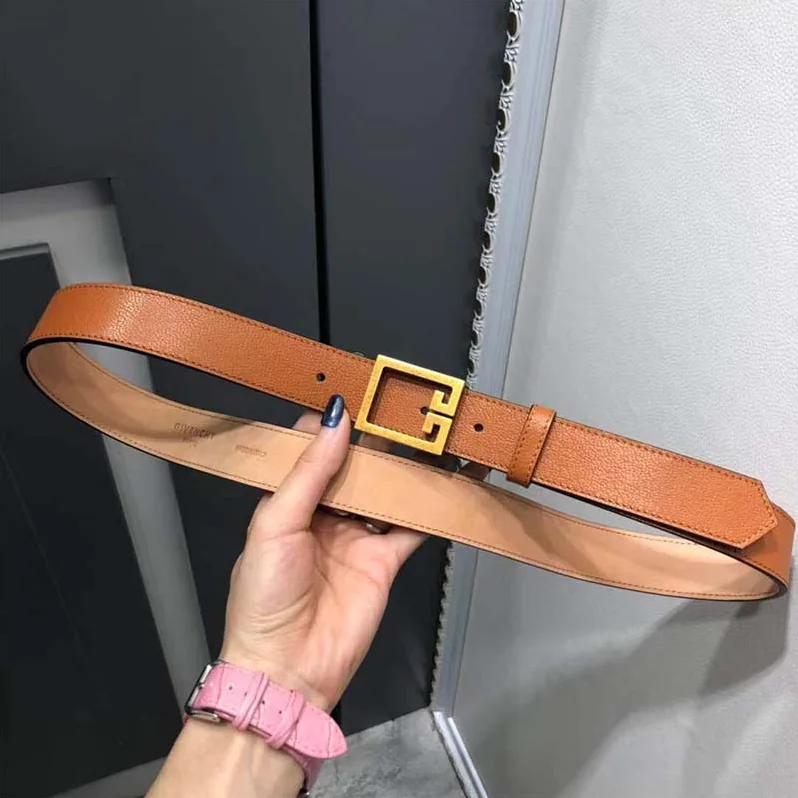 Givenchy Double G Belt in Leather for Women in Orange Givenchy Double G Belt in Leather for Women in Orange