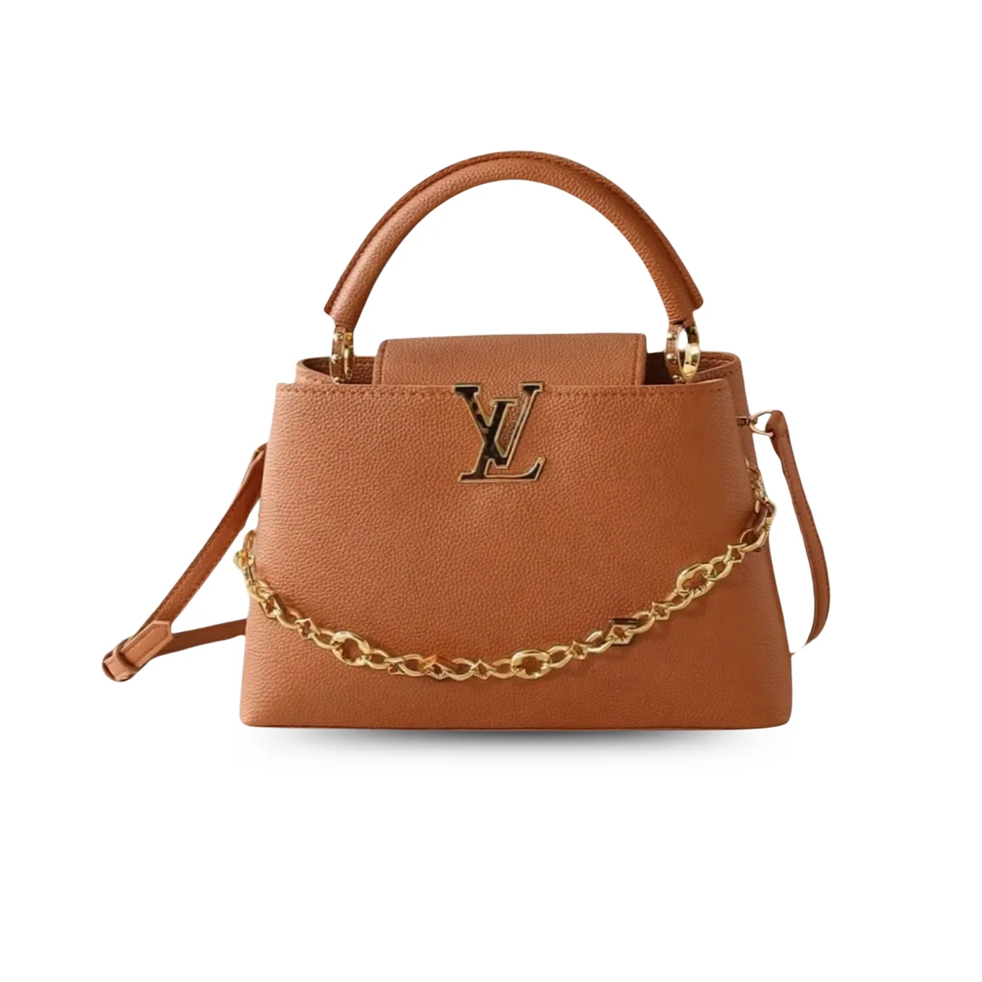 Louis Vuitton Capucines BB Top Handle Bag in Tan Gold Hardware Louis Vuitton Capucines BB Top Handle Bag in Tan Gold Hardware