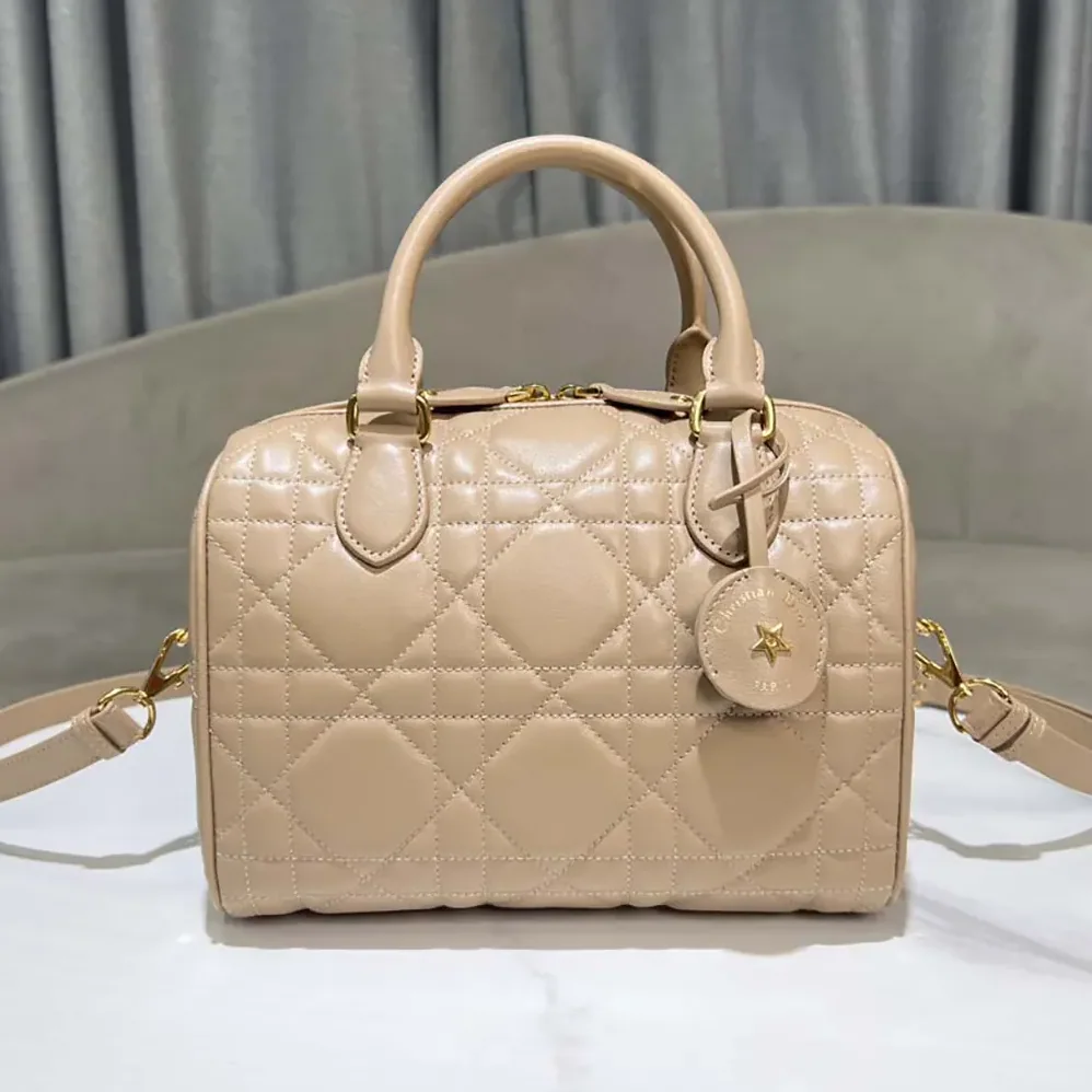 Dior Groove 25 Bag Biscuit Macrocannage Calfskin for Women Dior Groove 25 Bag Biscuit Macrocannage Calfskin for Women