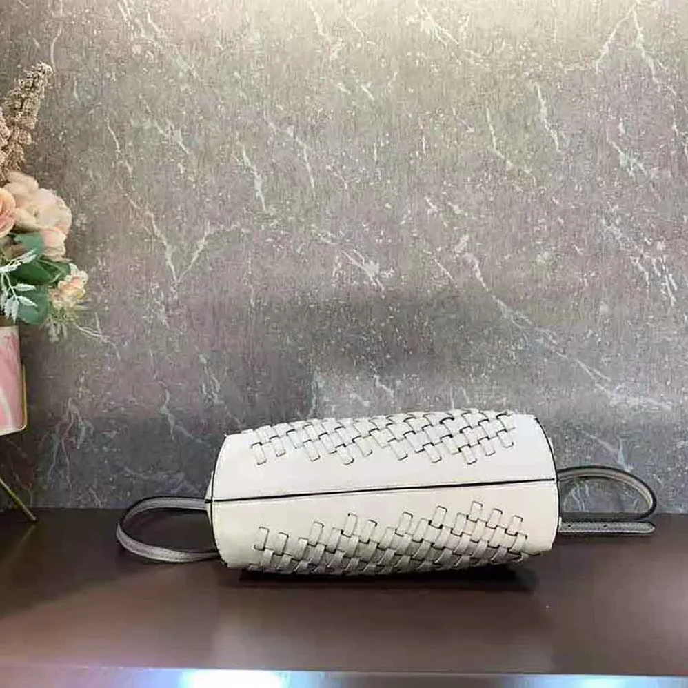 Fendi Fendi First Small Beige Braided Leather Bag for Women