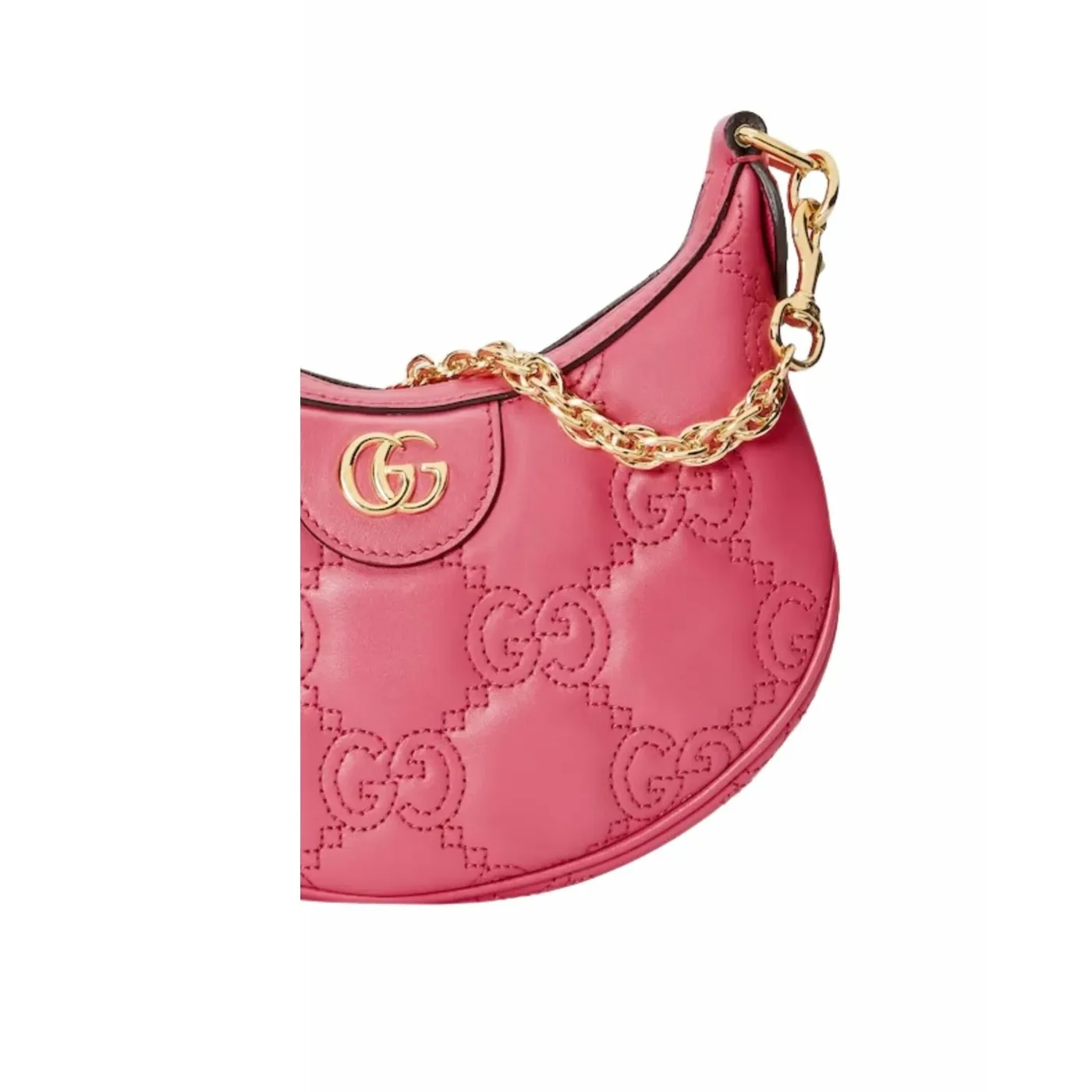 Gucci GG Matelassé Mini Pink Bag UM8IG 6627- 8.2 Inches/ Gucci GG Matelassé Mini Pink Bag UM8IG 6627- 8.2 Inches/