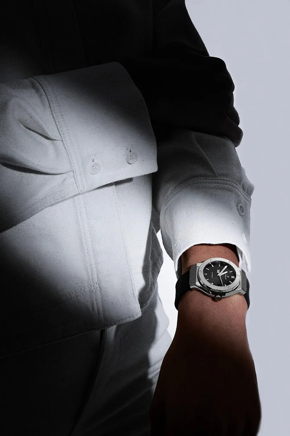 Hublot Classic Fusion Watch Black Strap Matte Black Dial Hublot Classic Fusion Watch Black Strap Matte Black Dial
