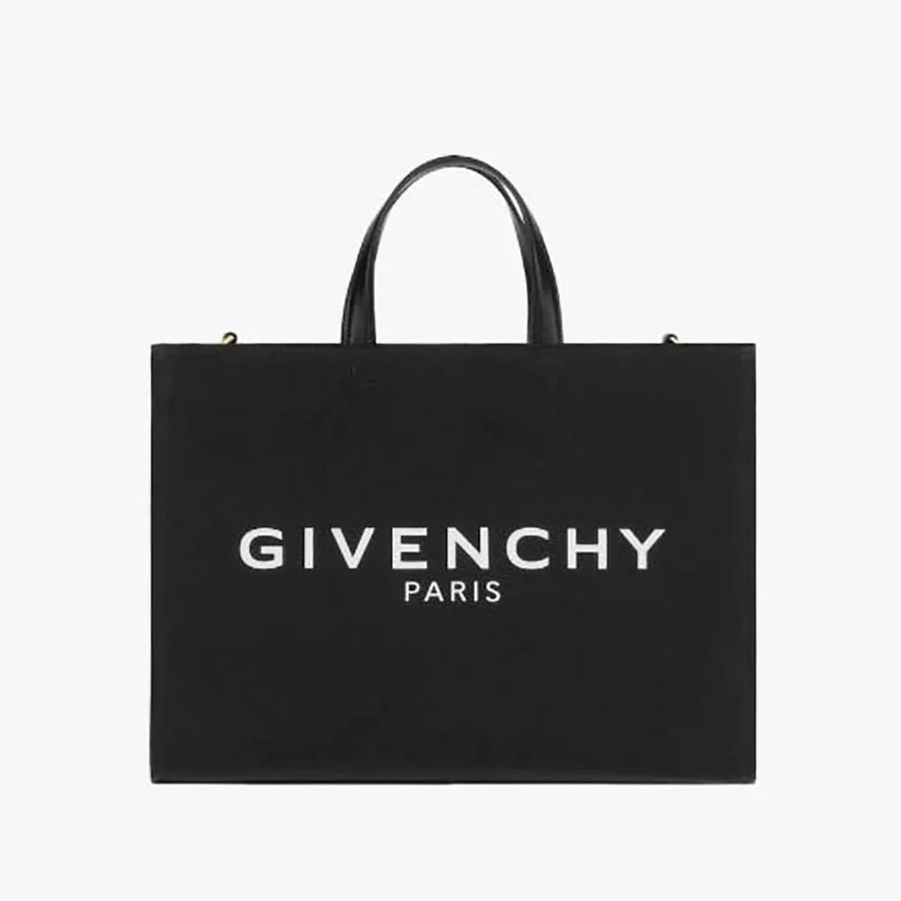 Givenchy Medium G Tote Shopping Bag in Canvas for Women in Black