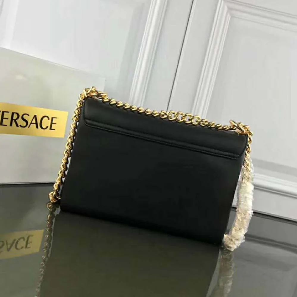 Versace Medusa Head Evening Clutch Bag for Women in Black