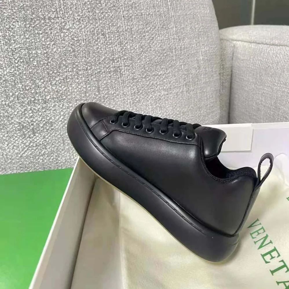 Bottega Veneta Pillow Sneaker Padded Leather Lace-up Sneakers for Unisex in Black