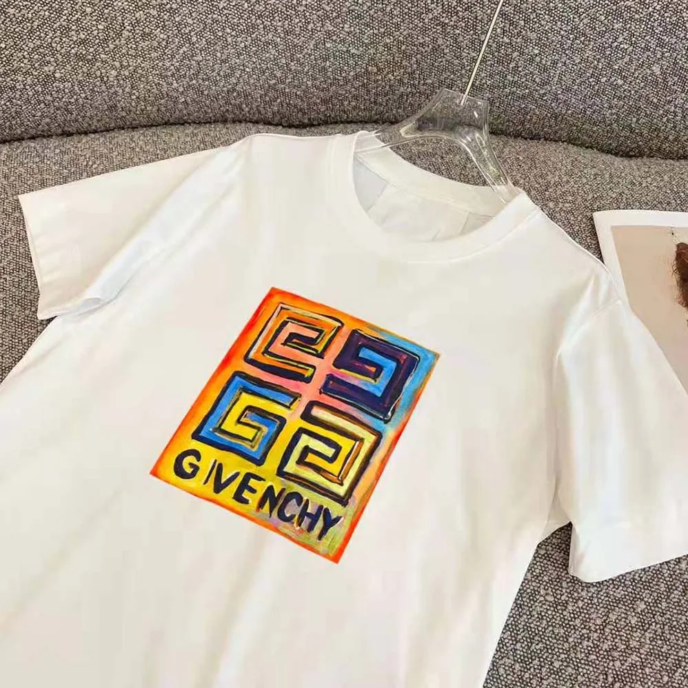 Givenchy Slim Fit T-shirt in Jersey with 4G Sun Print for Men in White Givenchy Slim Fit T-shirt in Jersey with 4G Sun Print for Men in White