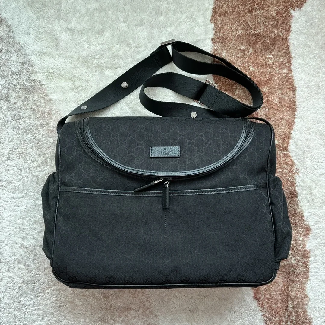 Gucci Original GG Baby Changing Bag Black