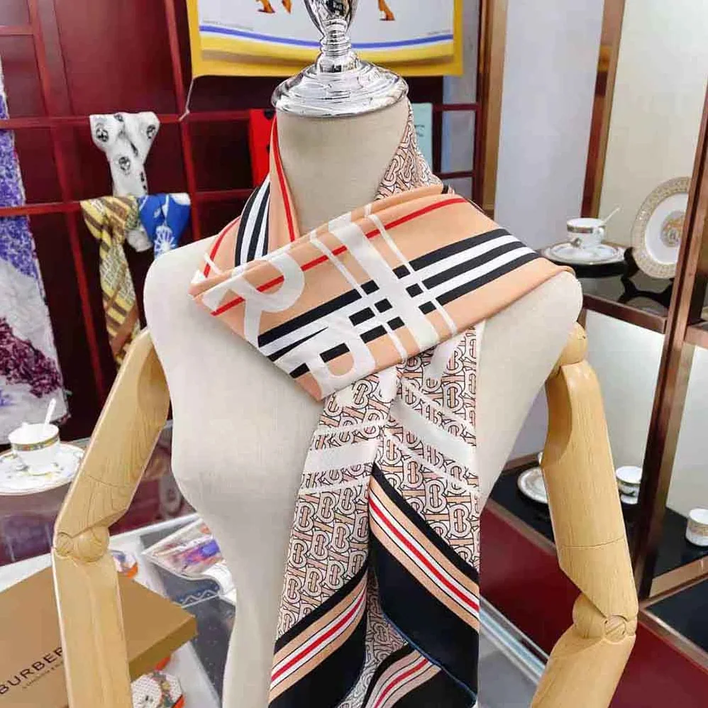 Burberry Montage Print Silk Square Scarf for Women