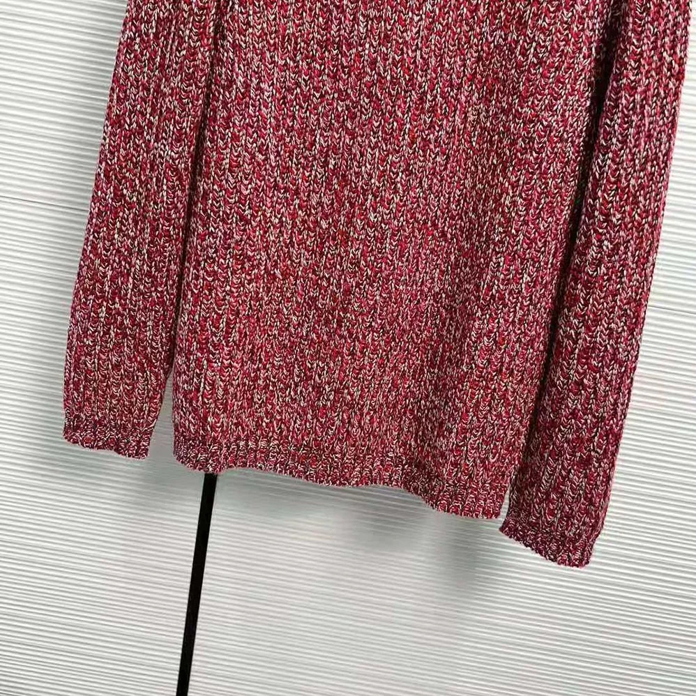 Miu Miu Wool and Cashmere Sweater with Knit Logo Patch for Women in Pink