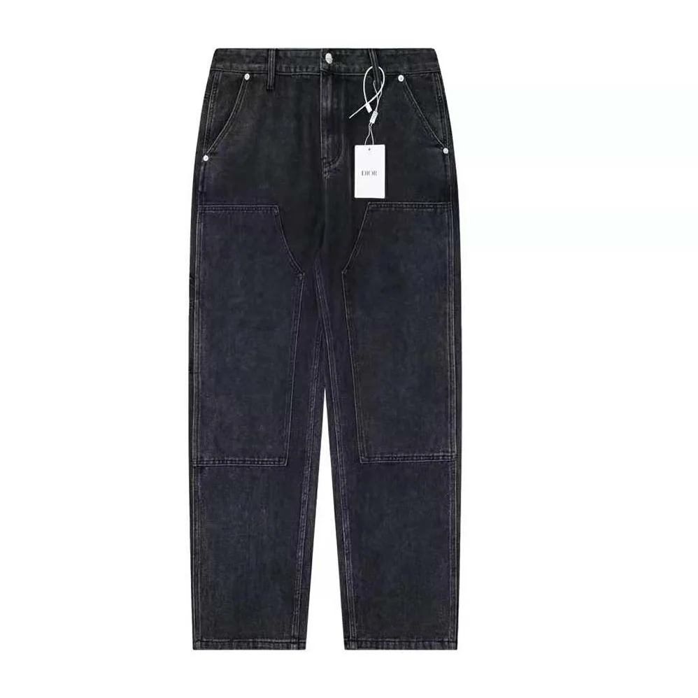 Dior Carpenter Jeans Black Cotton Twill for Men