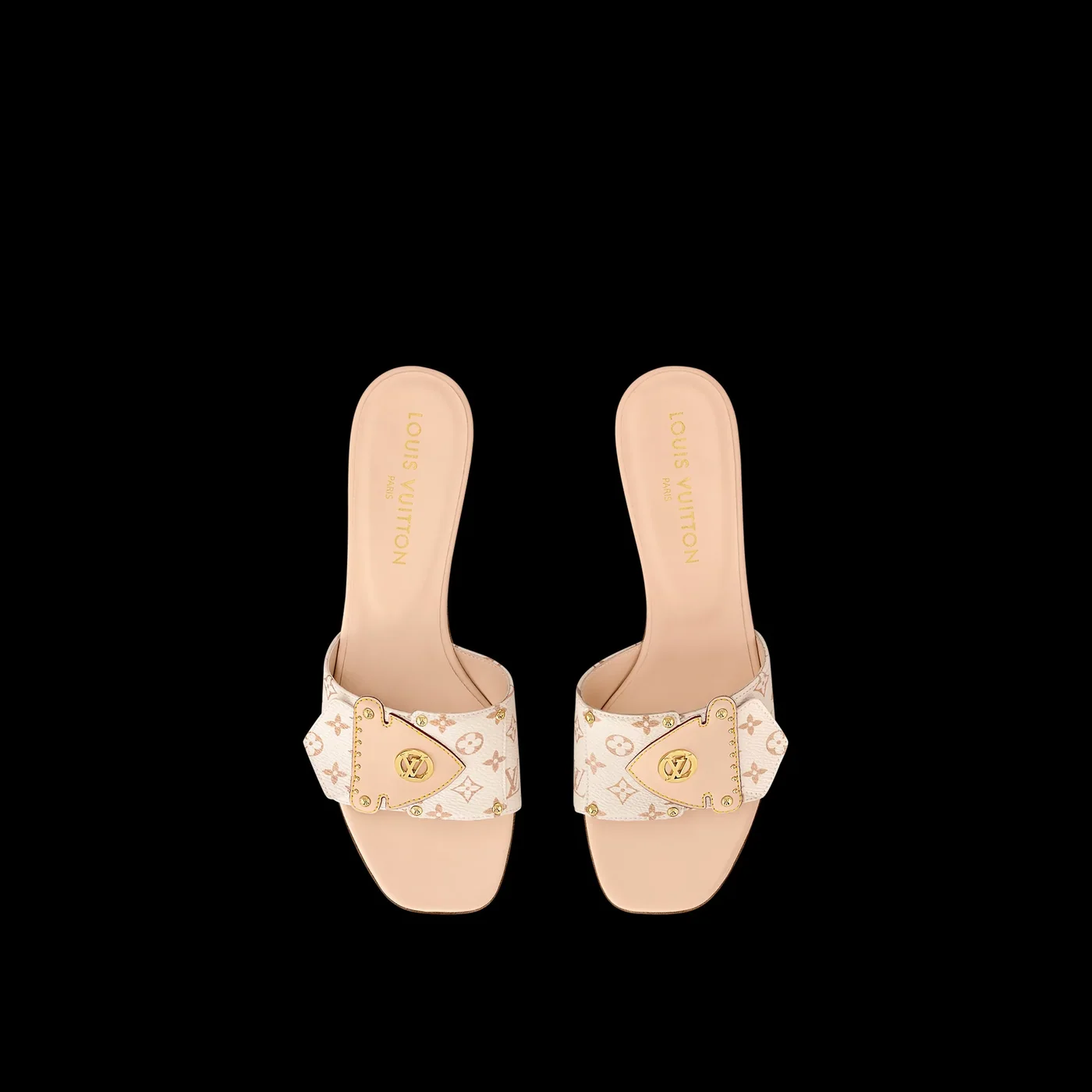 Louis Vuitton Frame Mule Beige 1AD5B7 Louis Vuitton Frame Mule Beige 1AD5B7