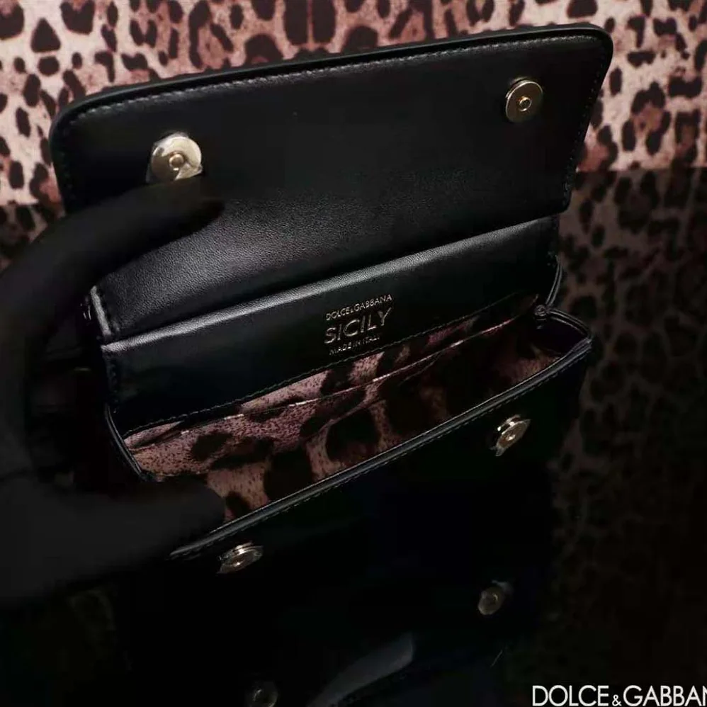 Dolce Gabbana D&G Small Sicily Handbag for Women in Black