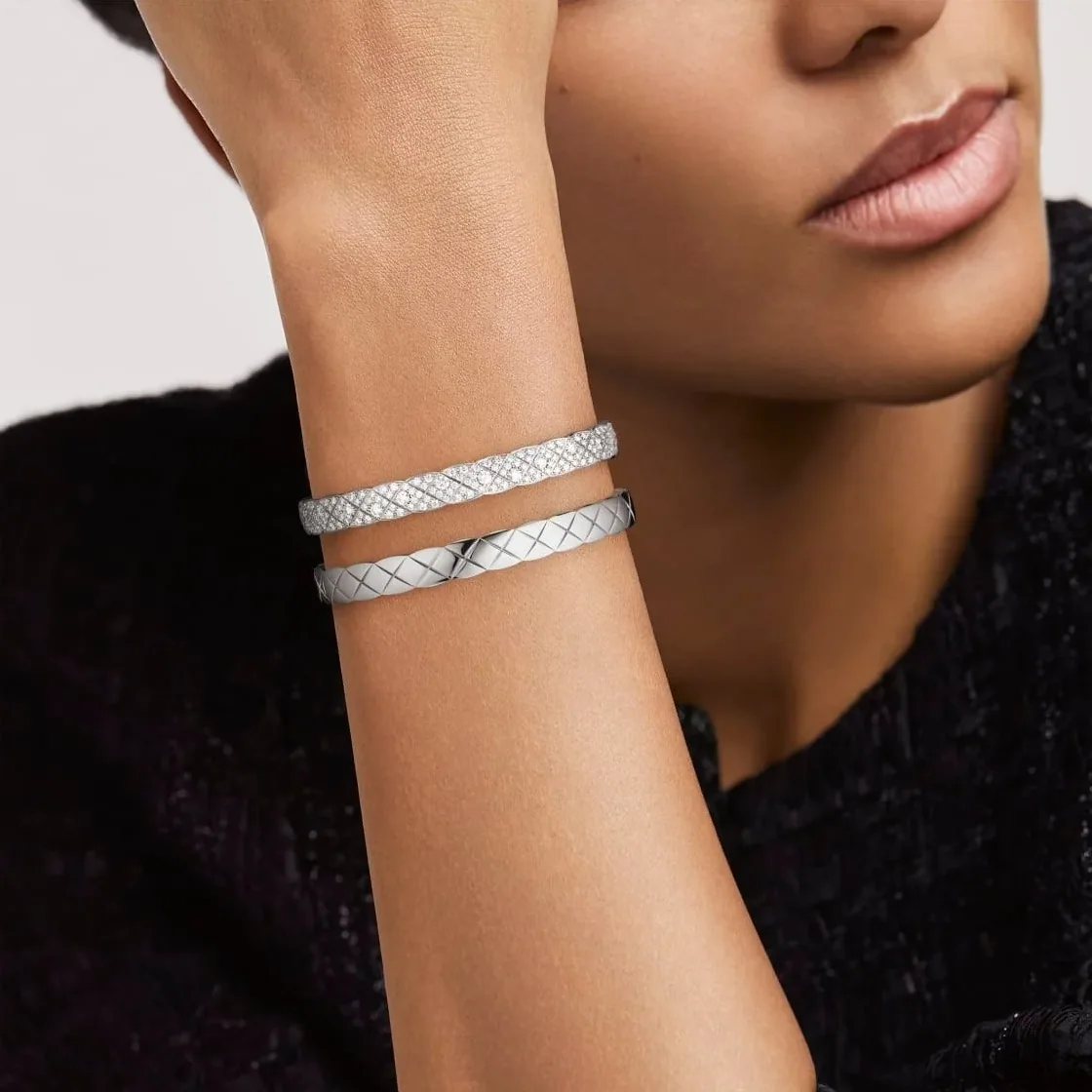Chanel Coco Crush Bracelet Silver Hardware