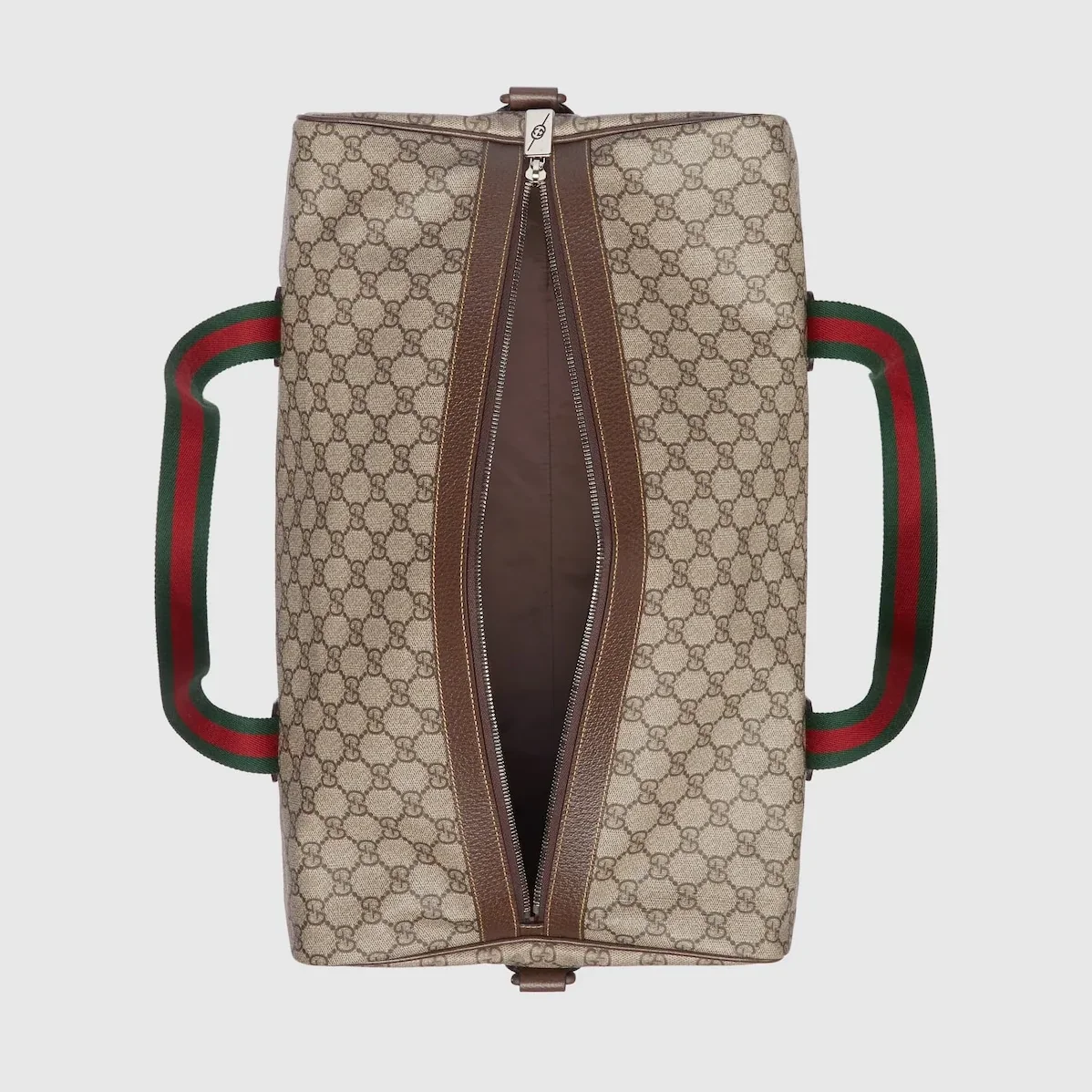 Gucci Medium Duffle Bag With Web Beige /