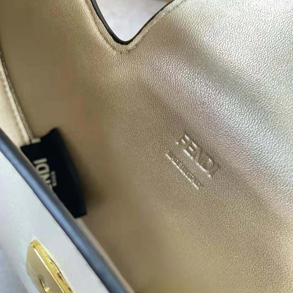 Fendi Cookie White Leather Mini Bag for Women Fendi Cookie White Leather Mini Bag for Women