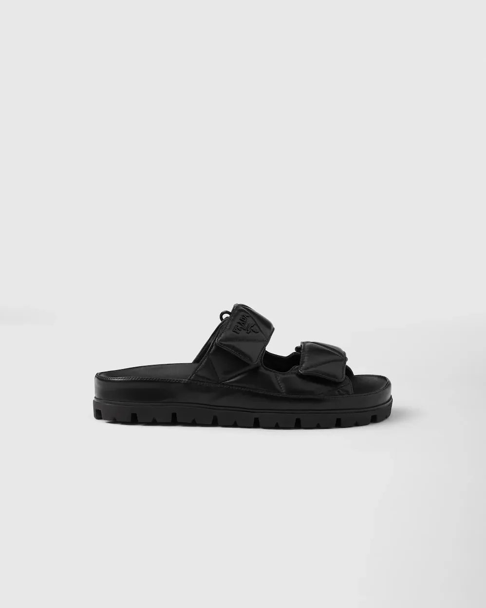 Prada Padded Nappa Sandals Black / 1X721M_038_F0002_F_020