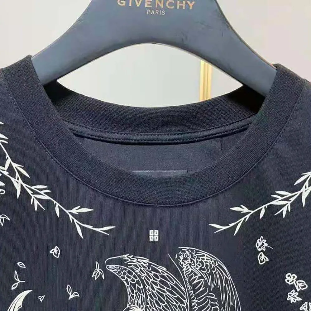Givenchy Gothic Printed T-Shirt for Men in Black Givenchy Gothic Printed T-Shirt for Men in Black
