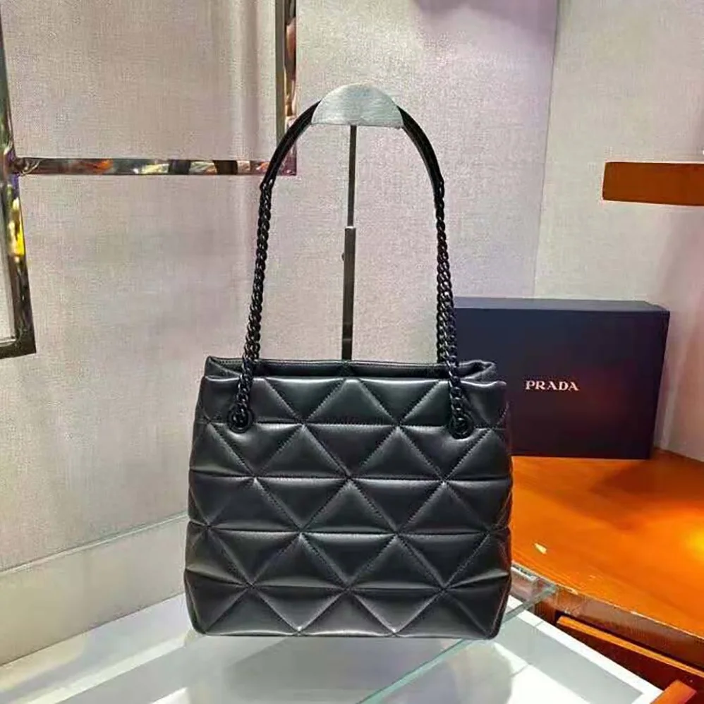 Prada Nappa Leather Prada Spectrum Tote for Women in Black