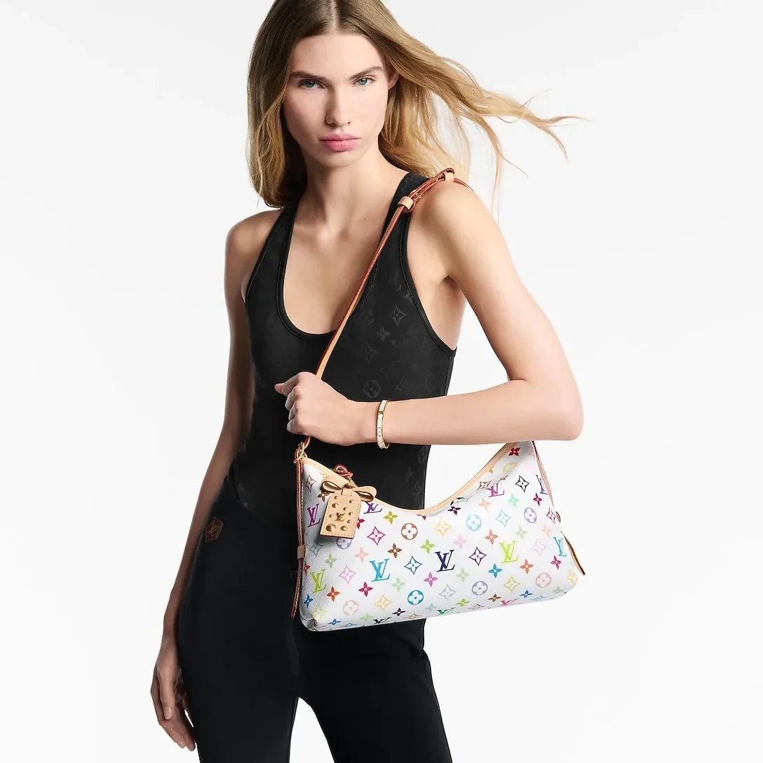 Louis Vuitton LV x TM CarryAll East West Shoulder Bag in Multicolor Gold Hardware