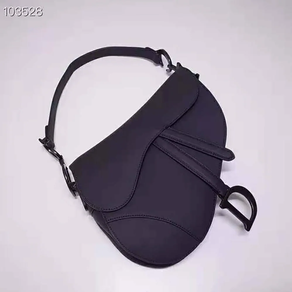 Dior Mini Saddle Bag Black Ultramatte Calfskin for Women