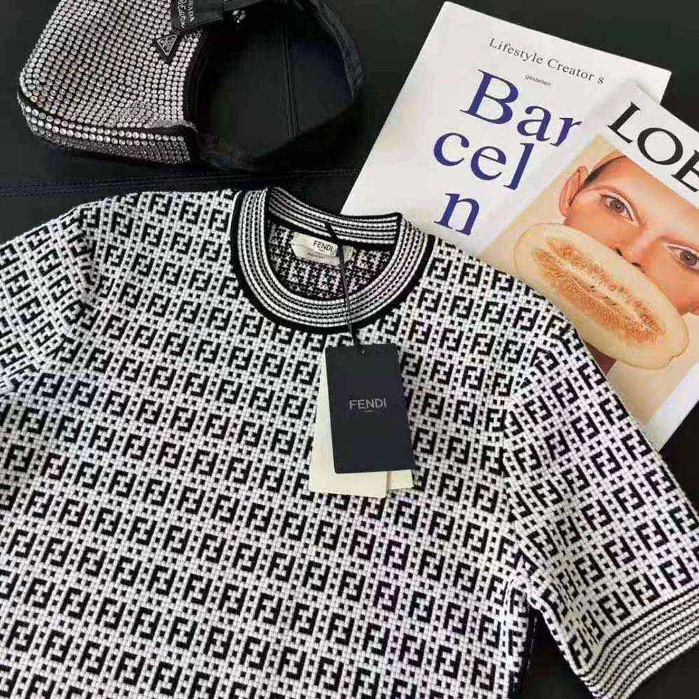 Fendi White Viscose Sweater for Women