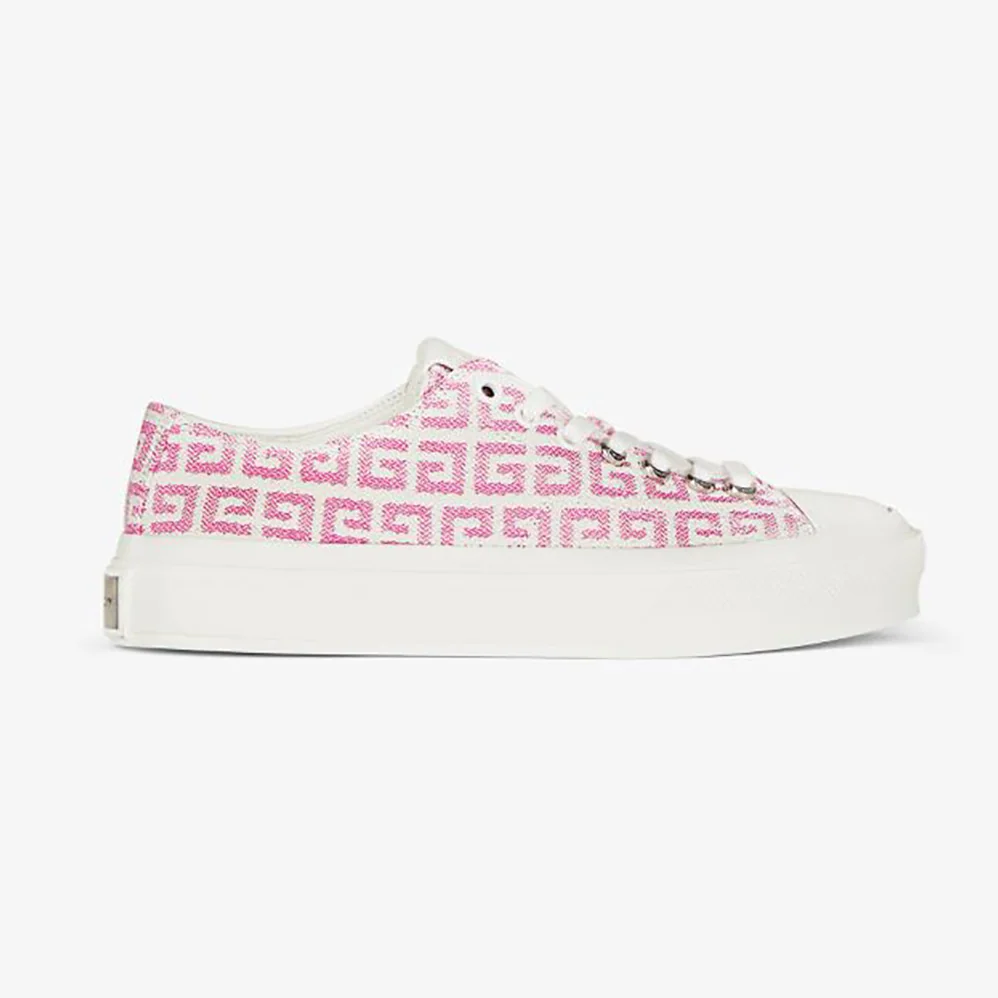 Givenchy Sneakers City in 4G Jacquard for Women in Pink Givenchy Sneakers City in 4G Jacquard for Women in Pink