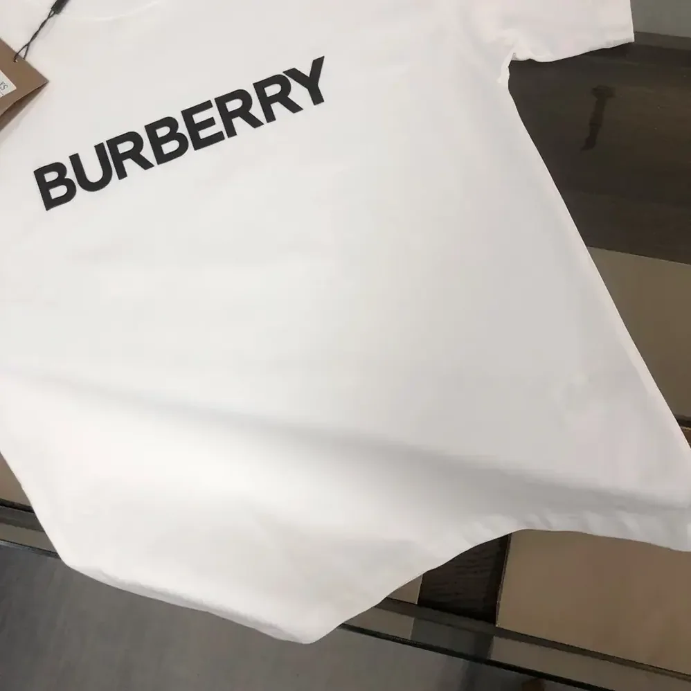 Burberry Logo Cotton T-shirt for Women in White