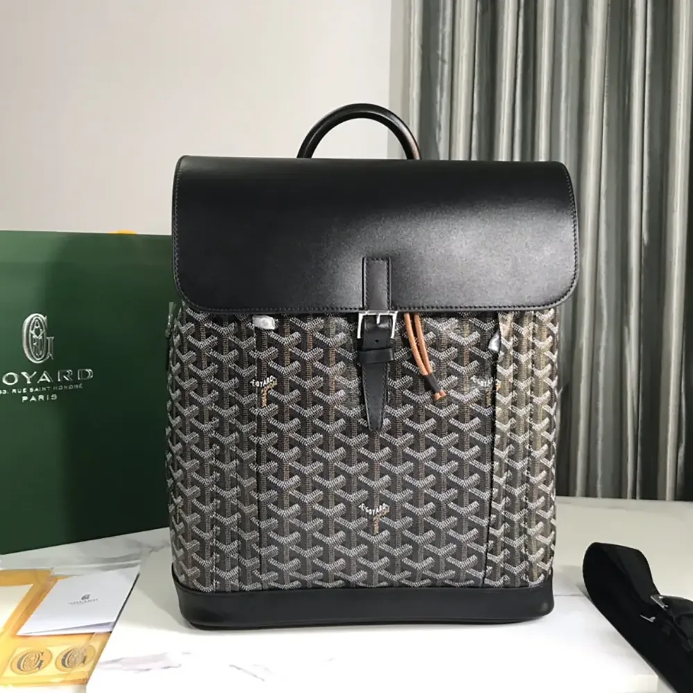 Goyard Alpin MM Backpack for Unisex in Black Goyard Alpin MM Backpack for Unisex in Black