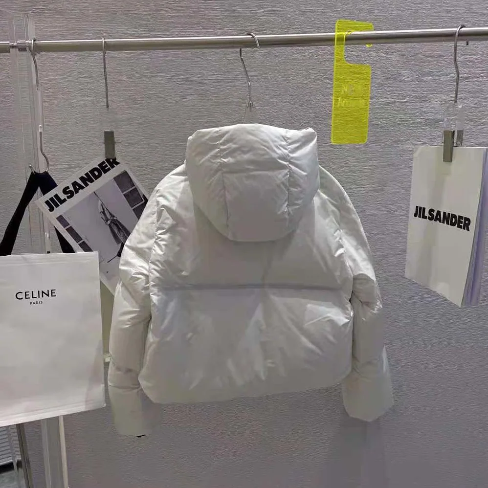 Prada Light Polyester Puffer Jacket for Women in White Prada Light Polyester Puffer Jacket for Women in White