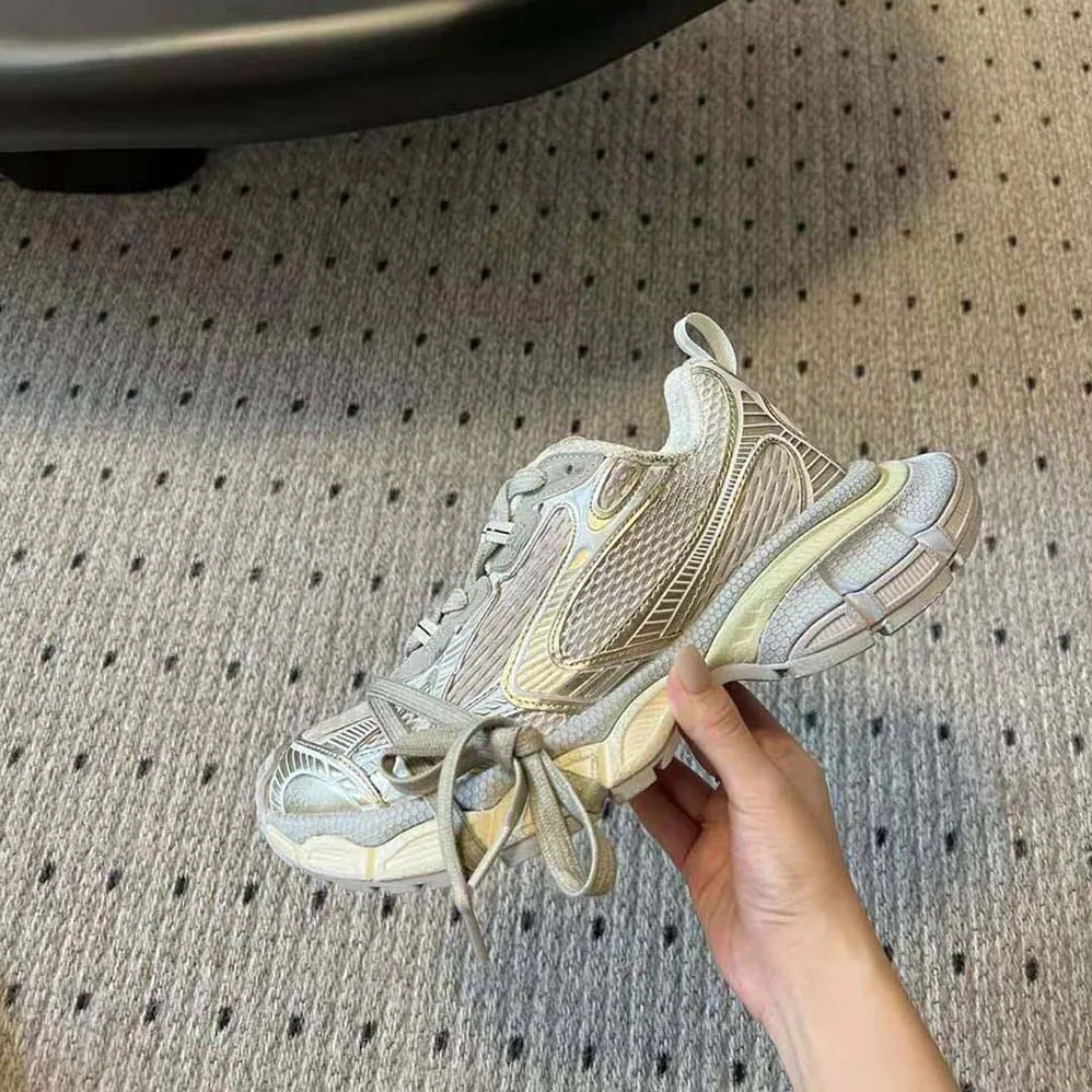 Balenciaga 3XL Sneaker in Beige Mesh and Polyurethane for Unisex