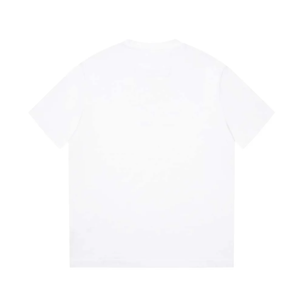 Burberry Thorn and Logo Print Cotton Oversized T-shirt for Men in White