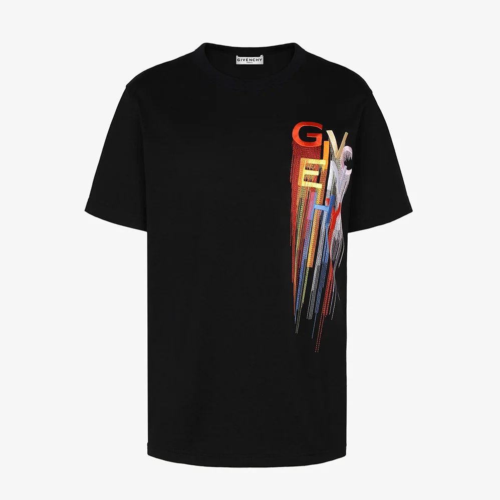 Givenchy Multicolored Embroidered T for Men in shirt Givenchy Multicolored Embroidered T for Men in shirt