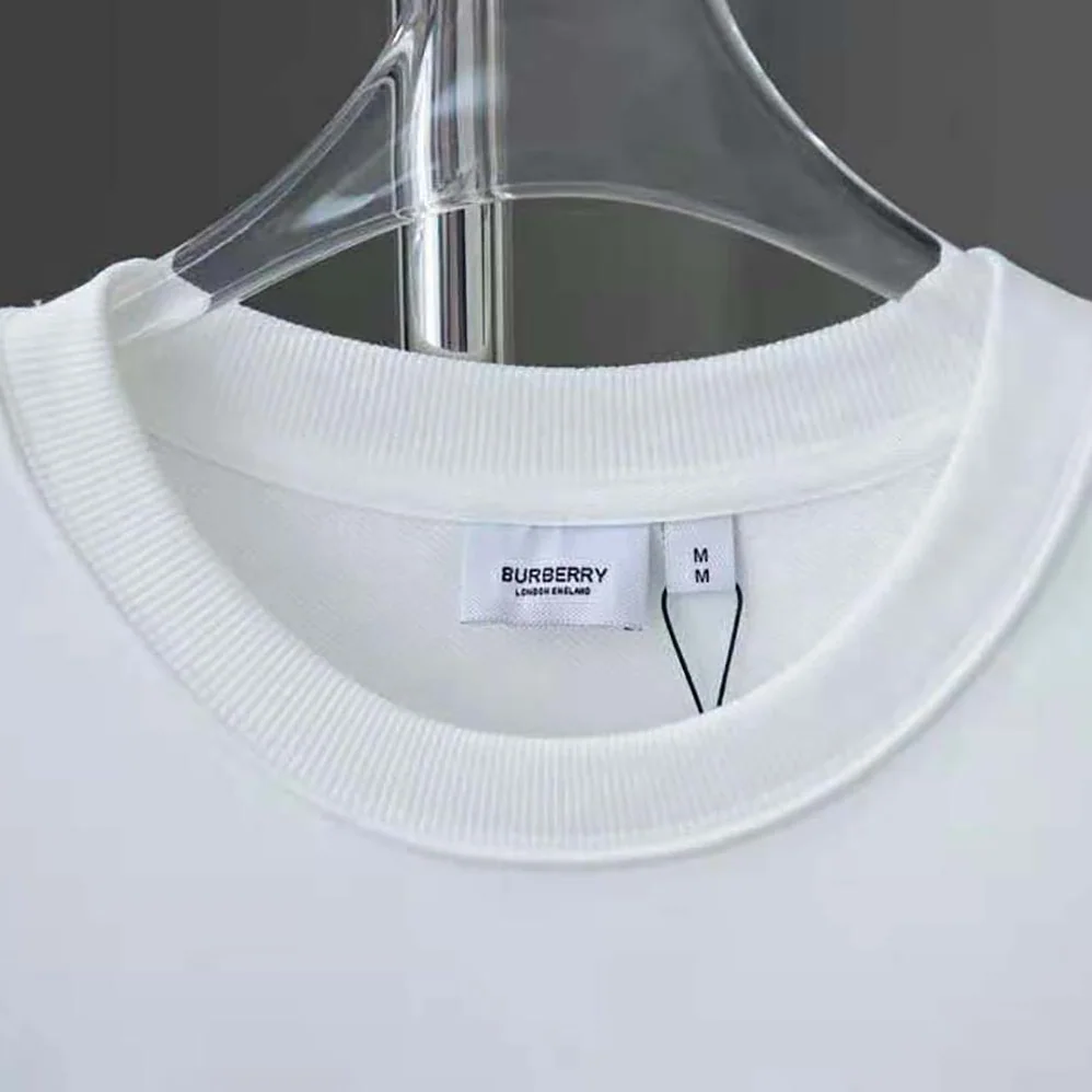 Burberry EKD Cotton Sweatshirt for Men in White