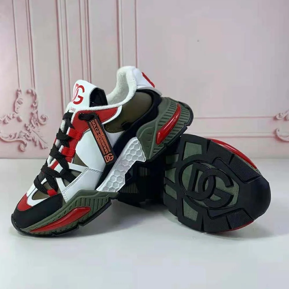 Dolce Gabbana D&G Mixed-Material Airmaster Sneakers for Unisex in Dark Green Dolce Gabbana D&G Mixed-Material Airmaster Sneakers for Unisex in Dark Green