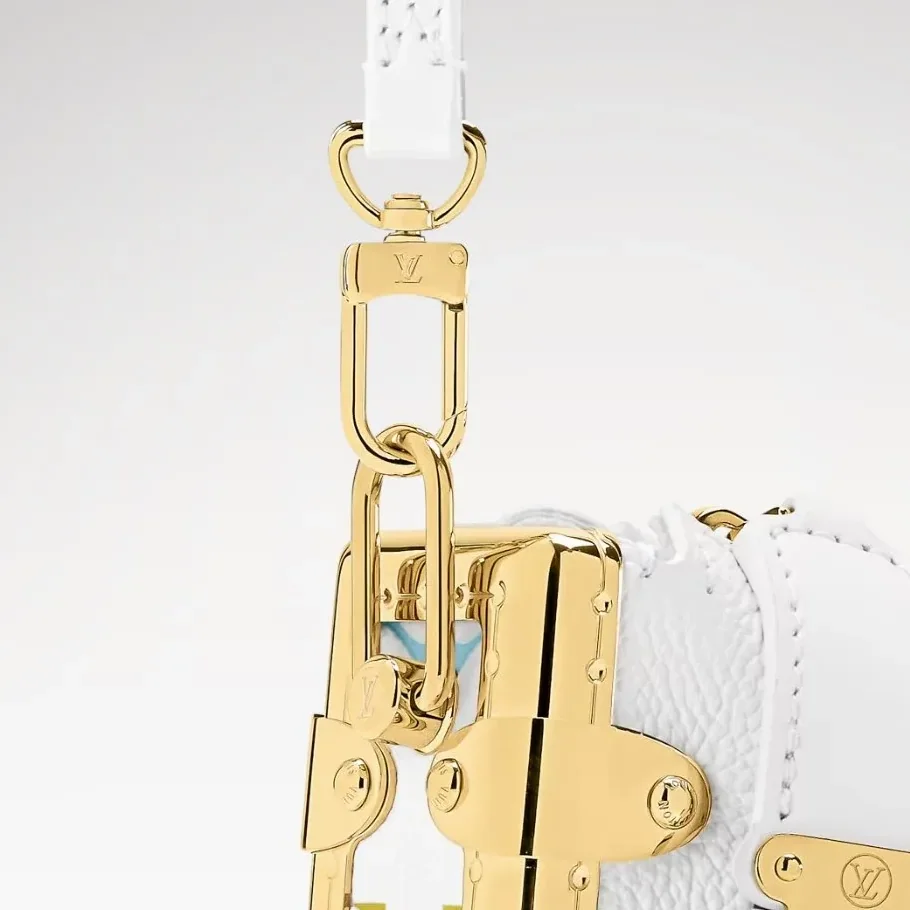 Louis Vuitton LV x TM Slim Trunk Crossbody Bag in Multicolored Gold Hardware