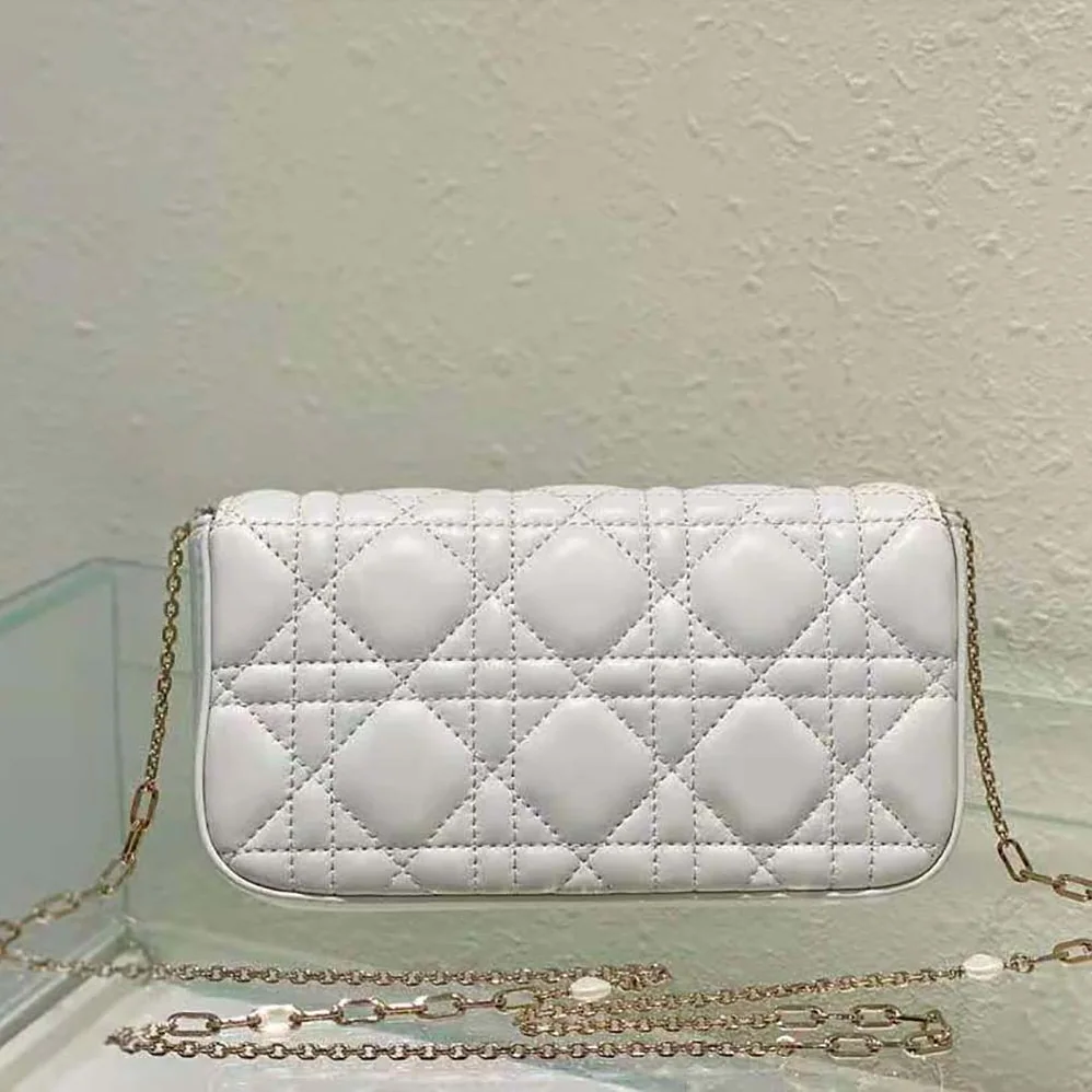 Dior Lady Dior Phone Pouch Latte Cannage Lambskin for Women Dior Lady Dior Phone Pouch Latte Cannage Lambskin for Women