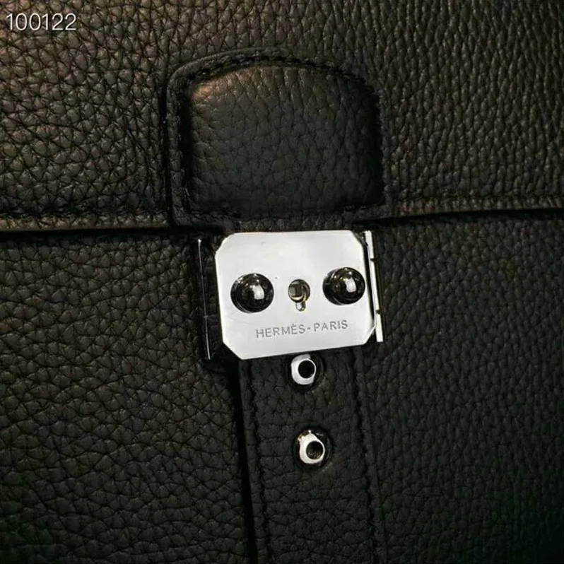 Hermes Sac A Depeches 38 Briefcase for Men in Black Hermes Sac A Depeches 38 Briefcase for Men in Black