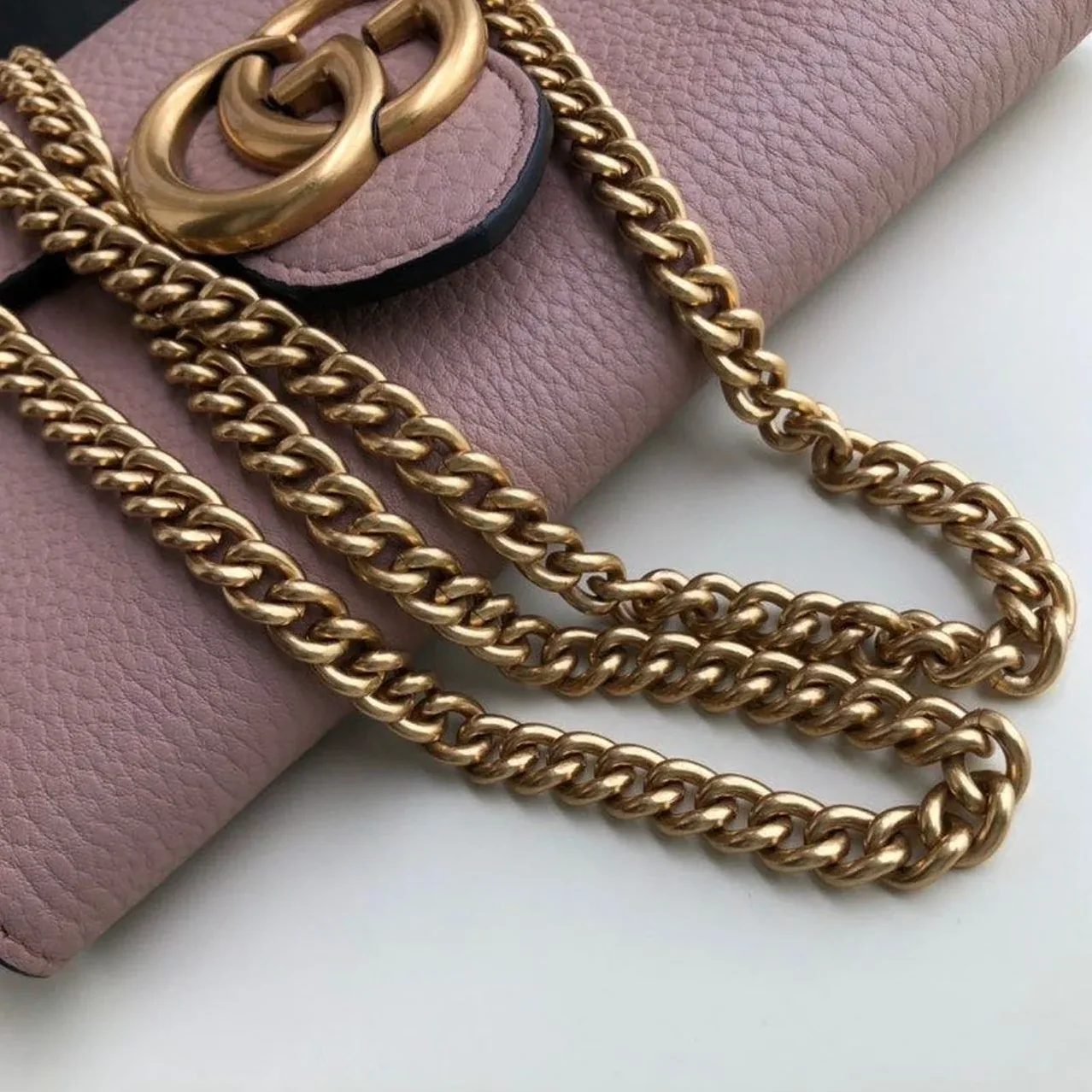 Gucci GG Marmont Mini Chain Bag Pink / Gucci GG Marmont Mini Chain Bag Pink /