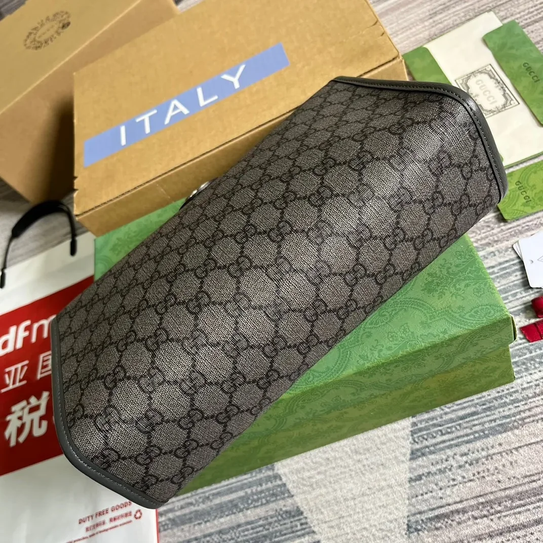 Gucci Ophidia GG Toiletry Case Supreme Canvas Grey /