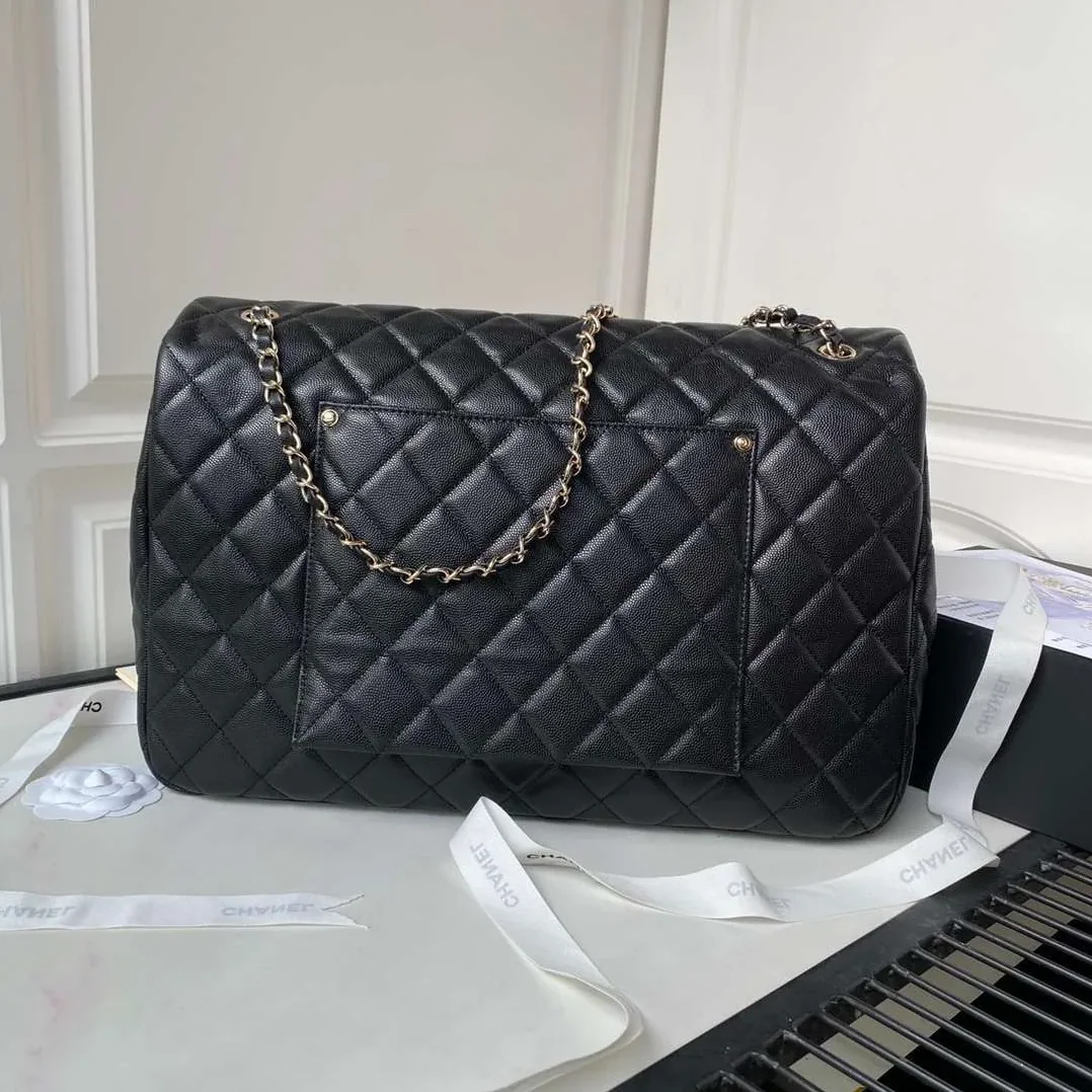 Chanel Airport Crossbody Bag in Black Gold Hardware Chanel Airport Crossbody Bag in Black Gold Hardware
