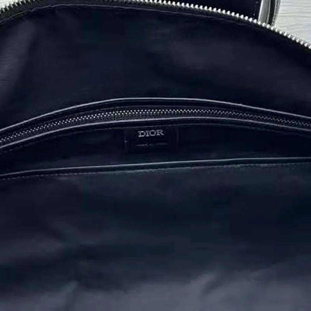 Dior By Erl Dior Lingot 50 Bag Black Grained Calfskin for Men Dior By Erl Dior Lingot 50 Bag Black Grained Calfskin for Men