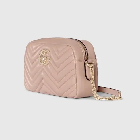 Gucci Marmont Camera Small Shoulder Bag in Pink Beige Gold Hardware Gucci Marmont Camera Small Shoulder Bag in Pink Beige Gold Hardware