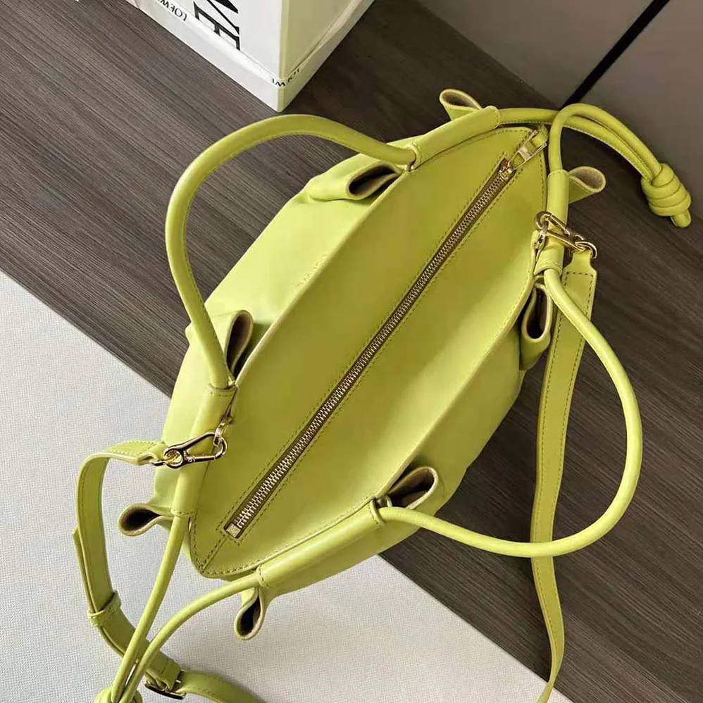 Loewe Small Paseo Bag in Shiny Nappa Calfskin for Women in Yellow Loewe Small Paseo Bag in Shiny Nappa Calfskin for Women in Yellow