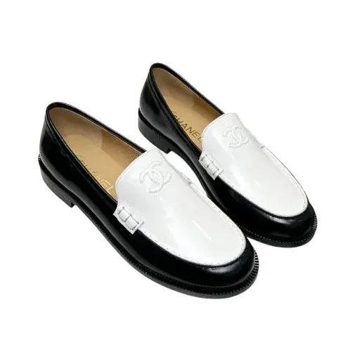 Chanel Moccasins Loafers White
