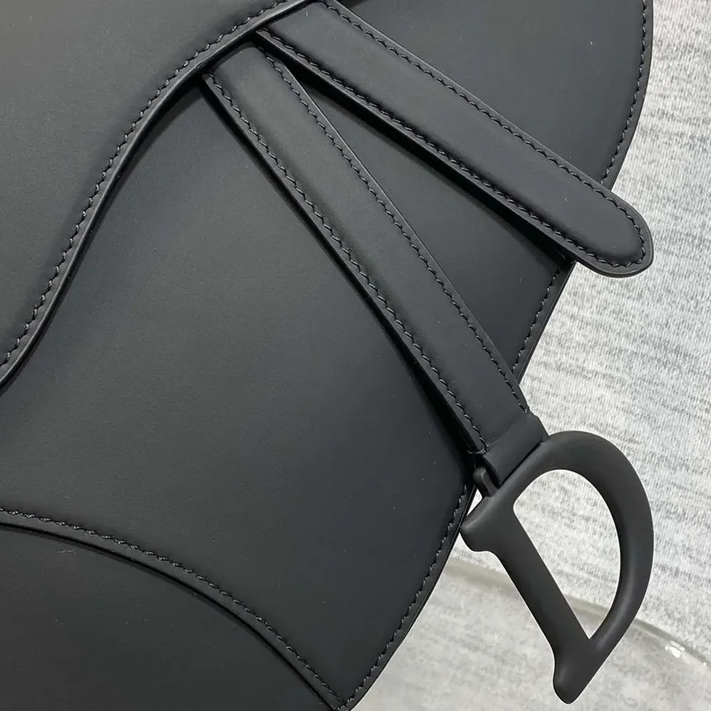 Dior Saddle Bag with Strap Black Ultramatte Calfskin for Women Dior Saddle Bag with Strap Black Ultramatte Calfskin for Women