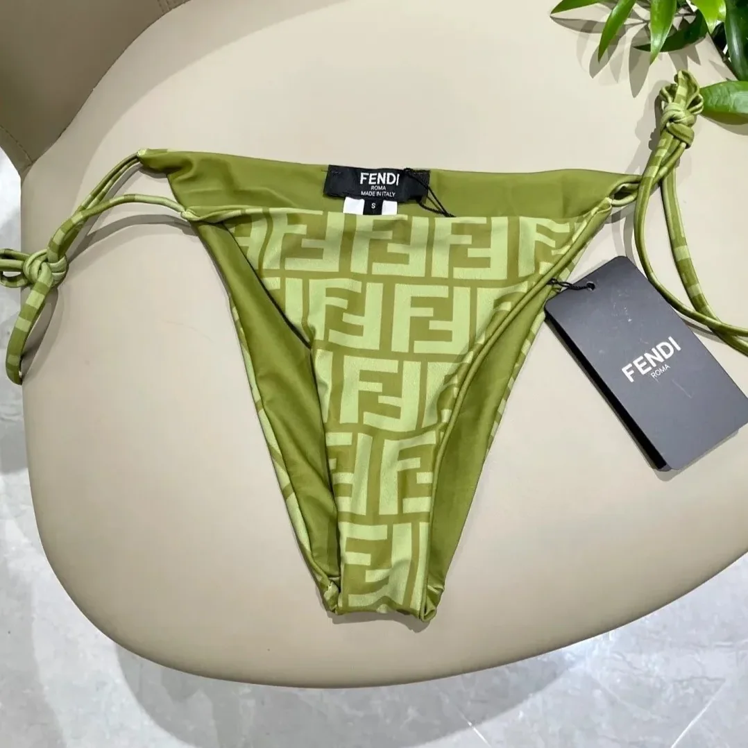Fendi FF Monogram Bikini Olive Green Fendi FF Monogram Bikini Olive Green